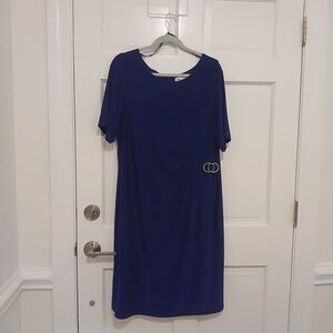 Chic Royal Blue Midi Dress